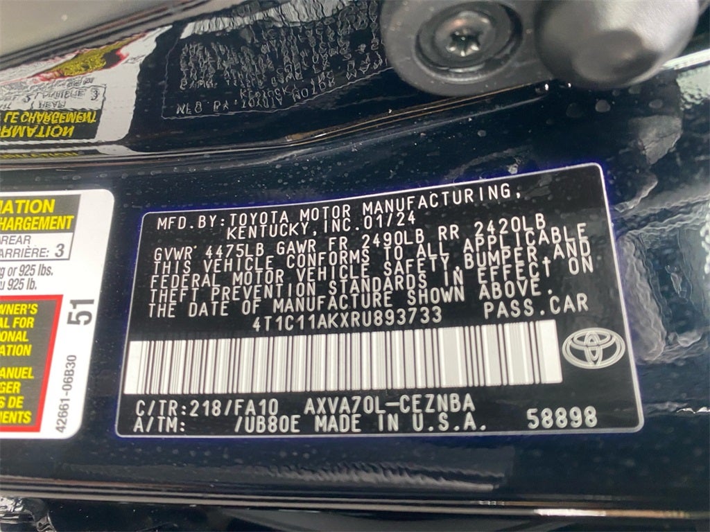 2024 Toyota CAMRY LE