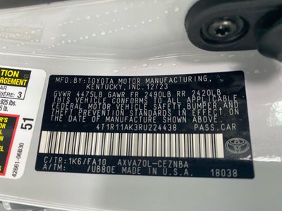 2024 Toyota CAMRY LE