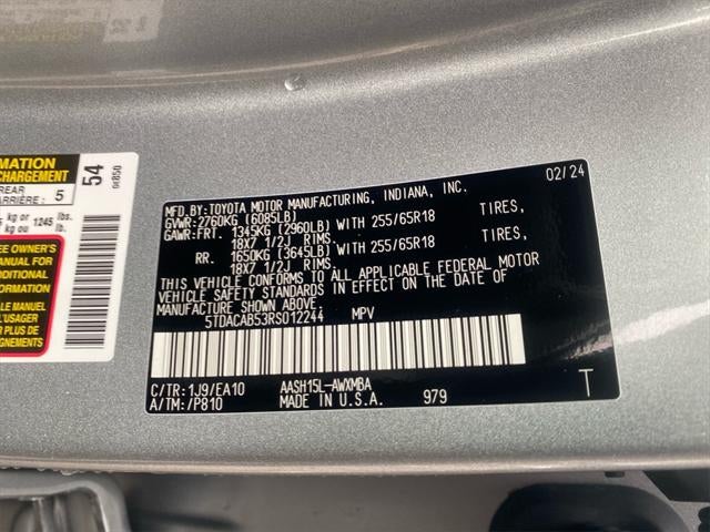 2024 Toyota GRAND HIGHLANDER HV XLE