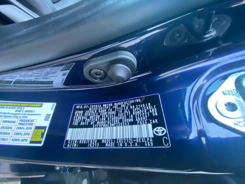 2021 Toyota COROLLA LE