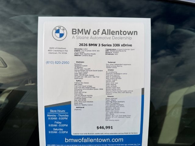 2026 BMW 3 Series 330i xDrive