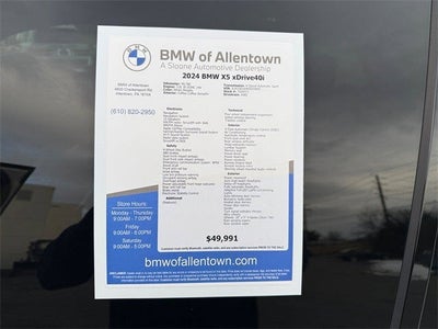 2024 BMW X5 xDrive40i