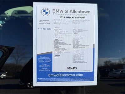 2023 BMW X5 xDrive40i