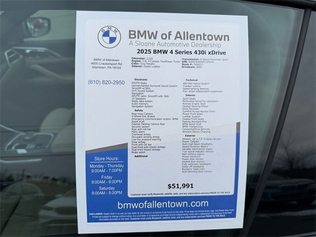 2025 BMW 4 Series 430i xDrive