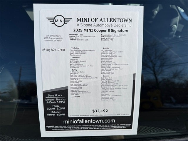 2025 MINI Hardtop 4 Door Cooper S