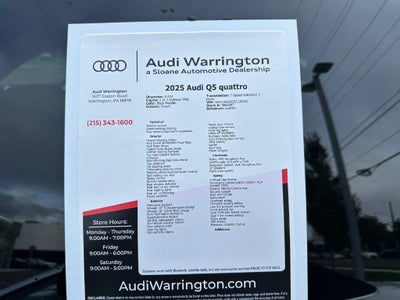 2025 Audi All-new Q5 Premium TFSI quattro S tronic
