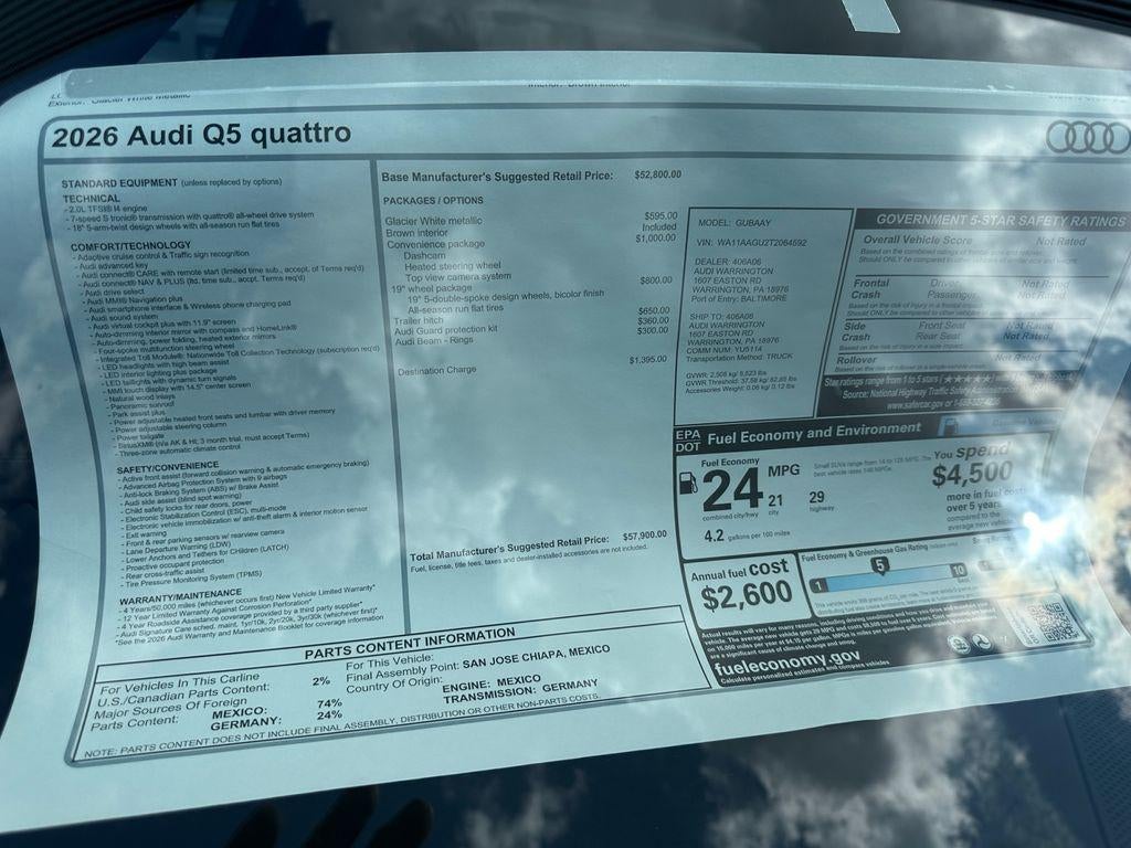 2026 Audi Q5 Premium TFSI quattro S tronic