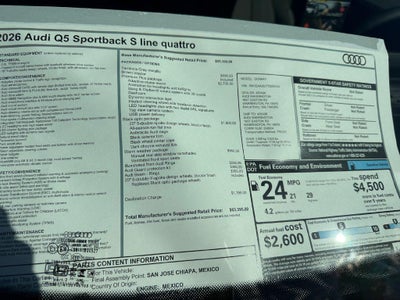 2026 Audi Q5 Sportback Premium plus