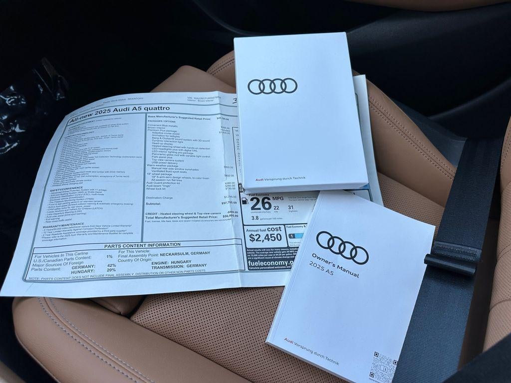 2025 Audi All-new A5 Premium Plus TFSI quattro S tronic