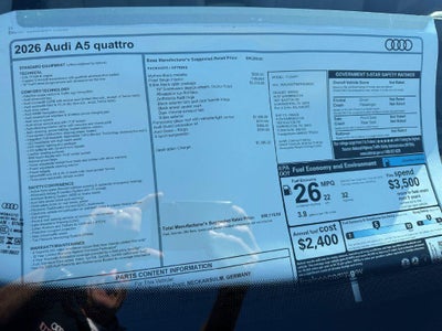 2026 Audi A5 Premium