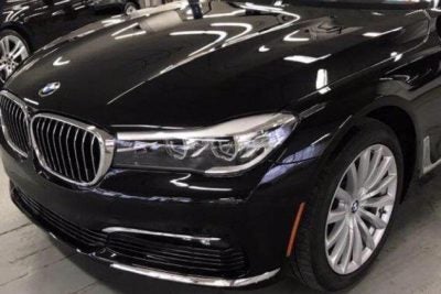 The same black BMW after being repaired at Allentown Collision.
