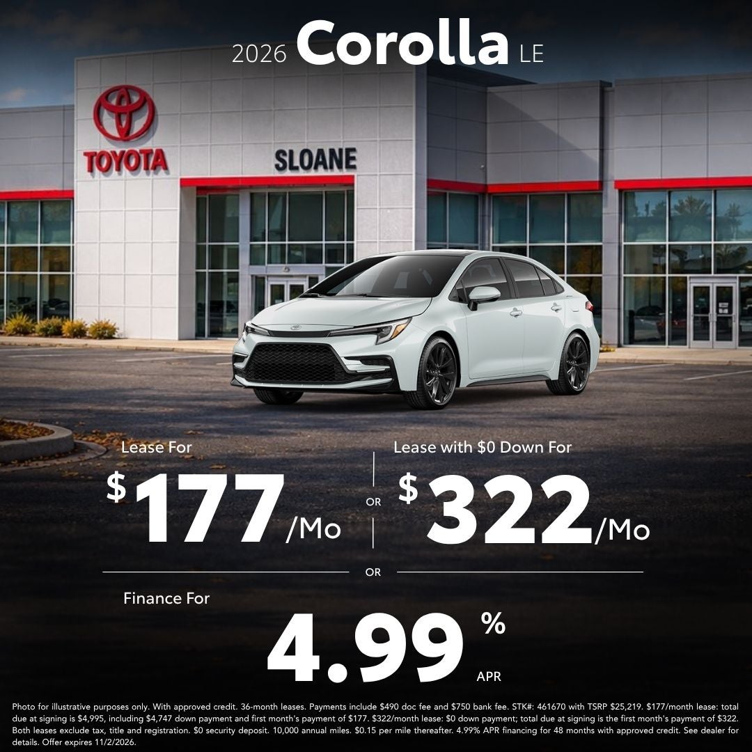 2026 Toyota Corolla Deals