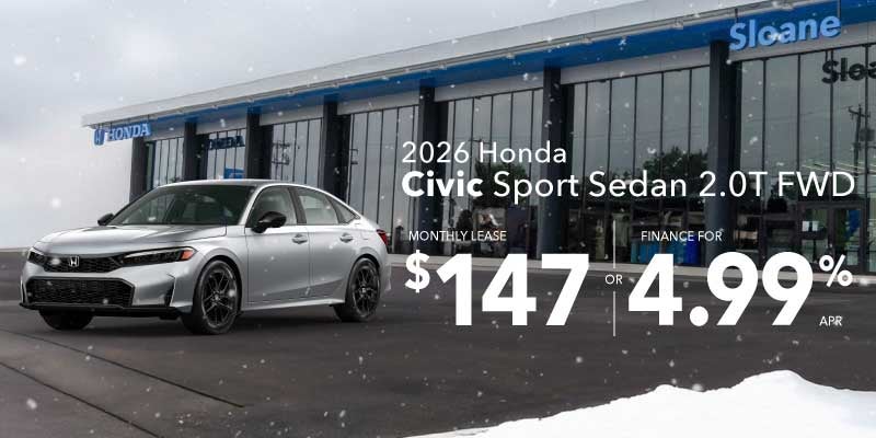 2026 Honda Civic Sport Sedan Lease Offer