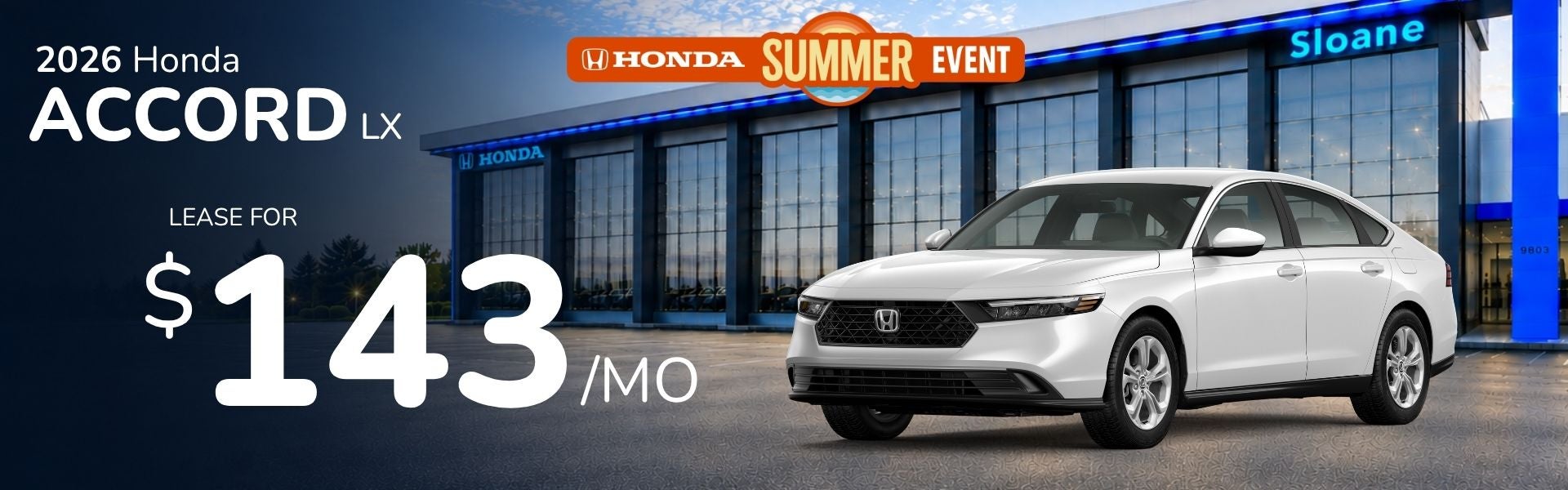 2026 Honda Accord LX Lease Offer