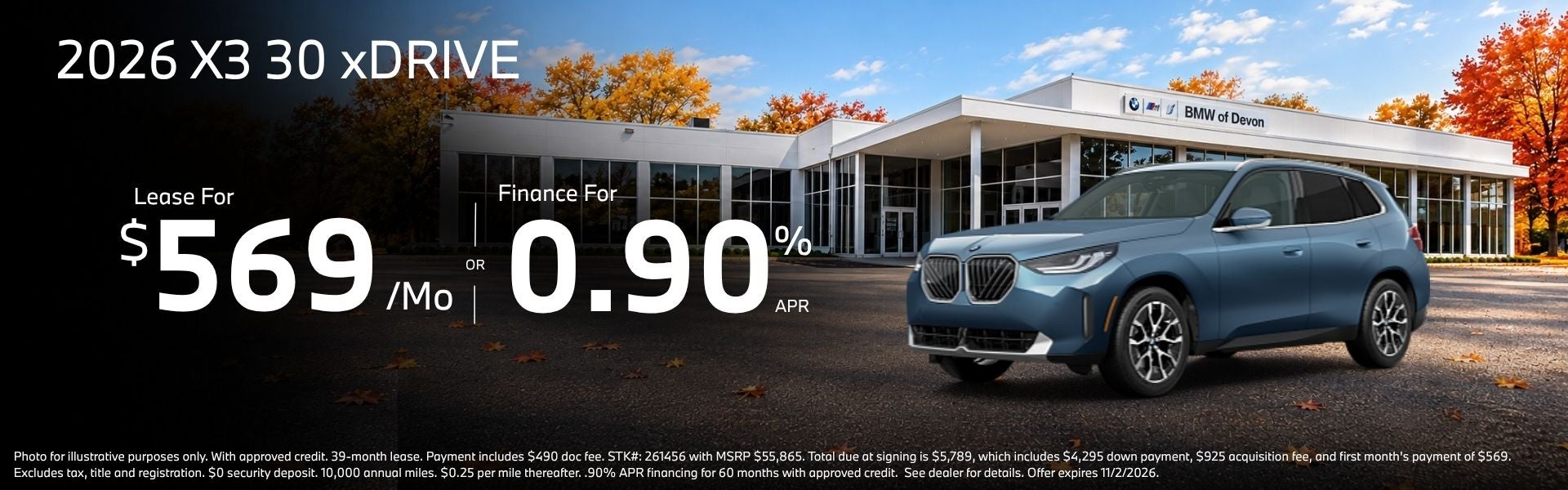 2026 BMW X3 30 xDRIVE Offers