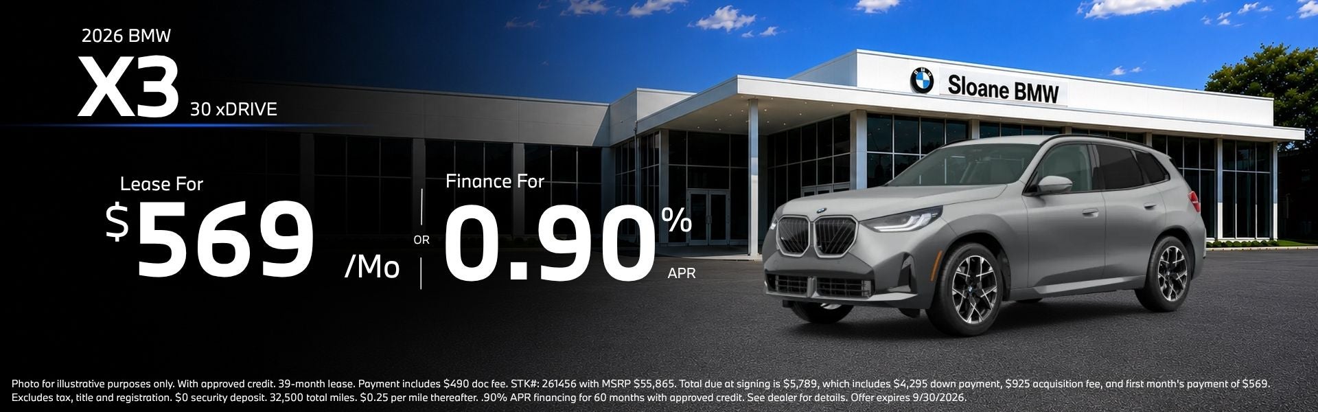 2026 BMW X3 30 xDRIVE Offers